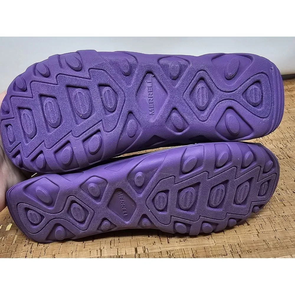 Merrell Hydro Lagoon Sandal Kids 7 Pull‎ On Outdoor Water Purple Pink Shoe